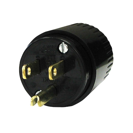 Voltec Nema 5-15P w/ Black Plastic Housing 12-00244B